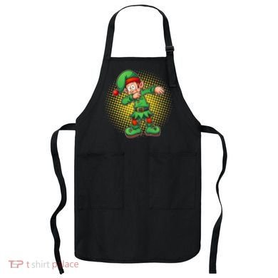 Christmas Dabbing Elf Apron