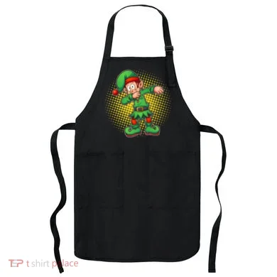 Christmas Dabbing Elf Apron