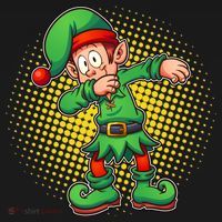 Christmas Dabbing Elf Apron thumb 3