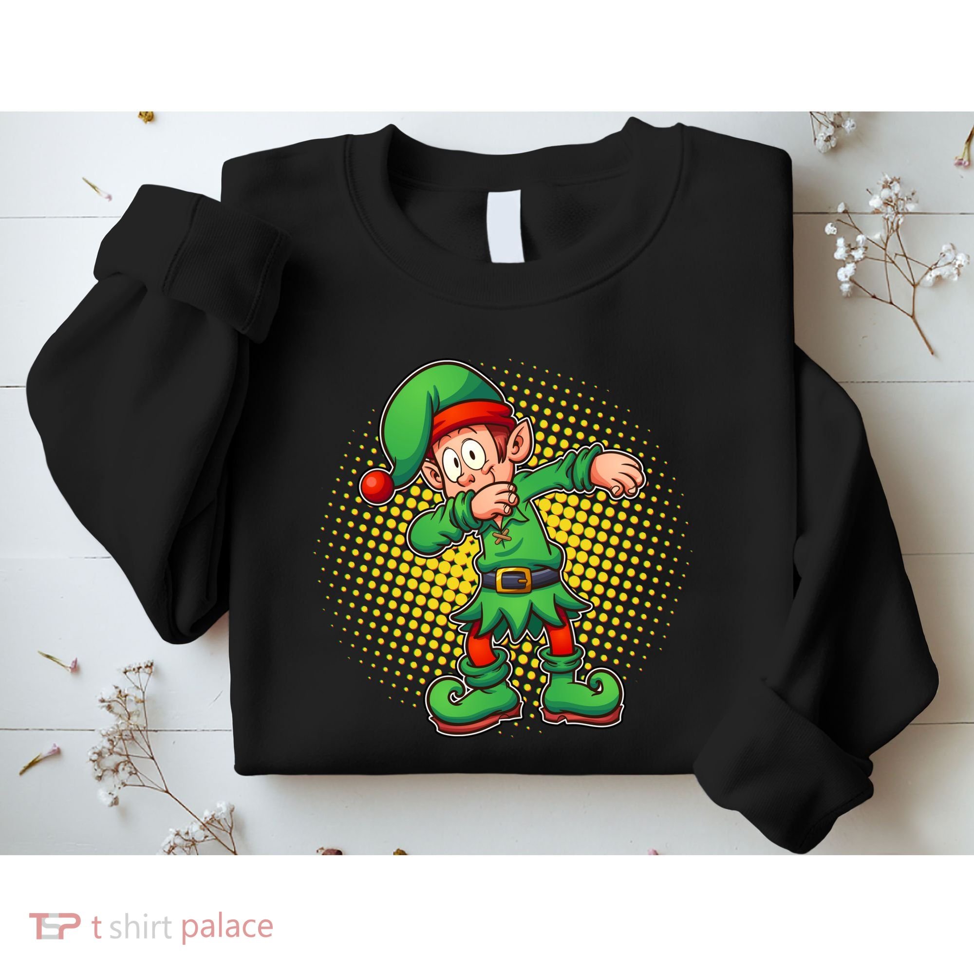 Christmas Dabbing Elf Sweatshirt