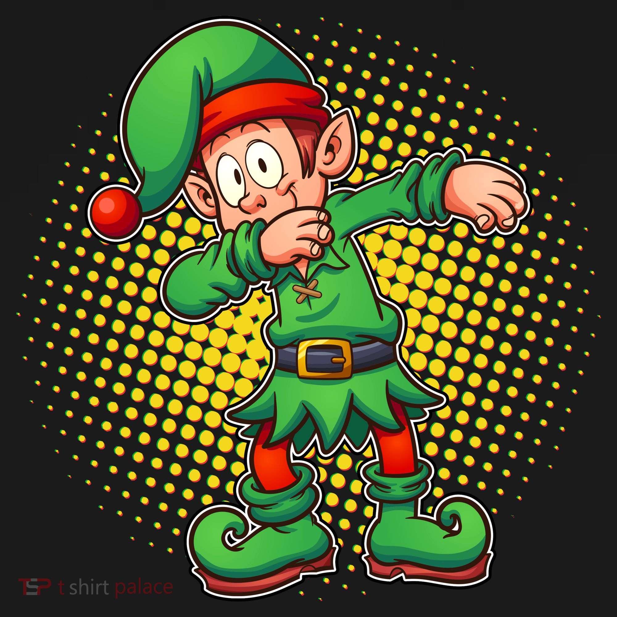 Christmas Dabbing Elf Sweatshirt
