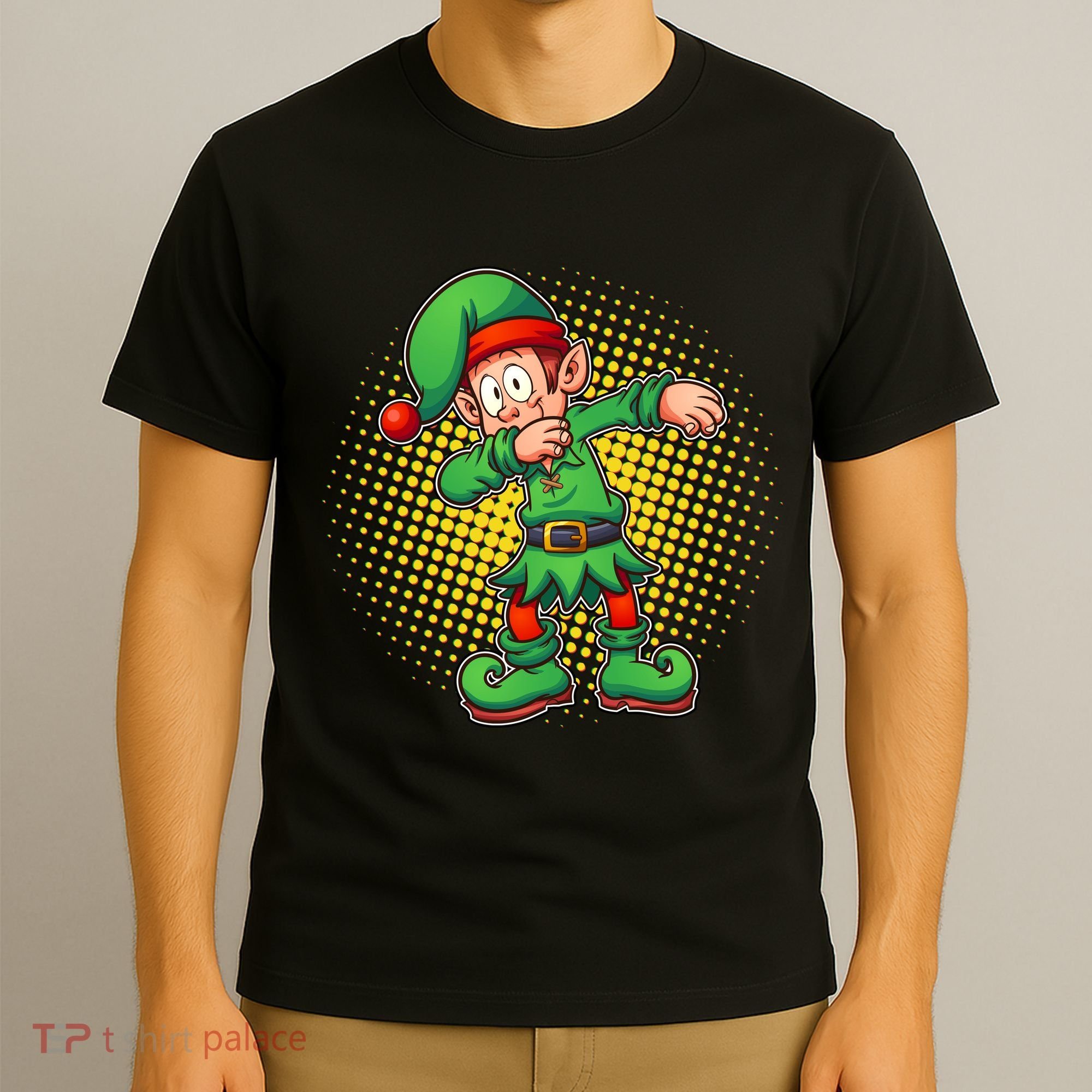 Christmas Dabbing Elf T-Shirt
