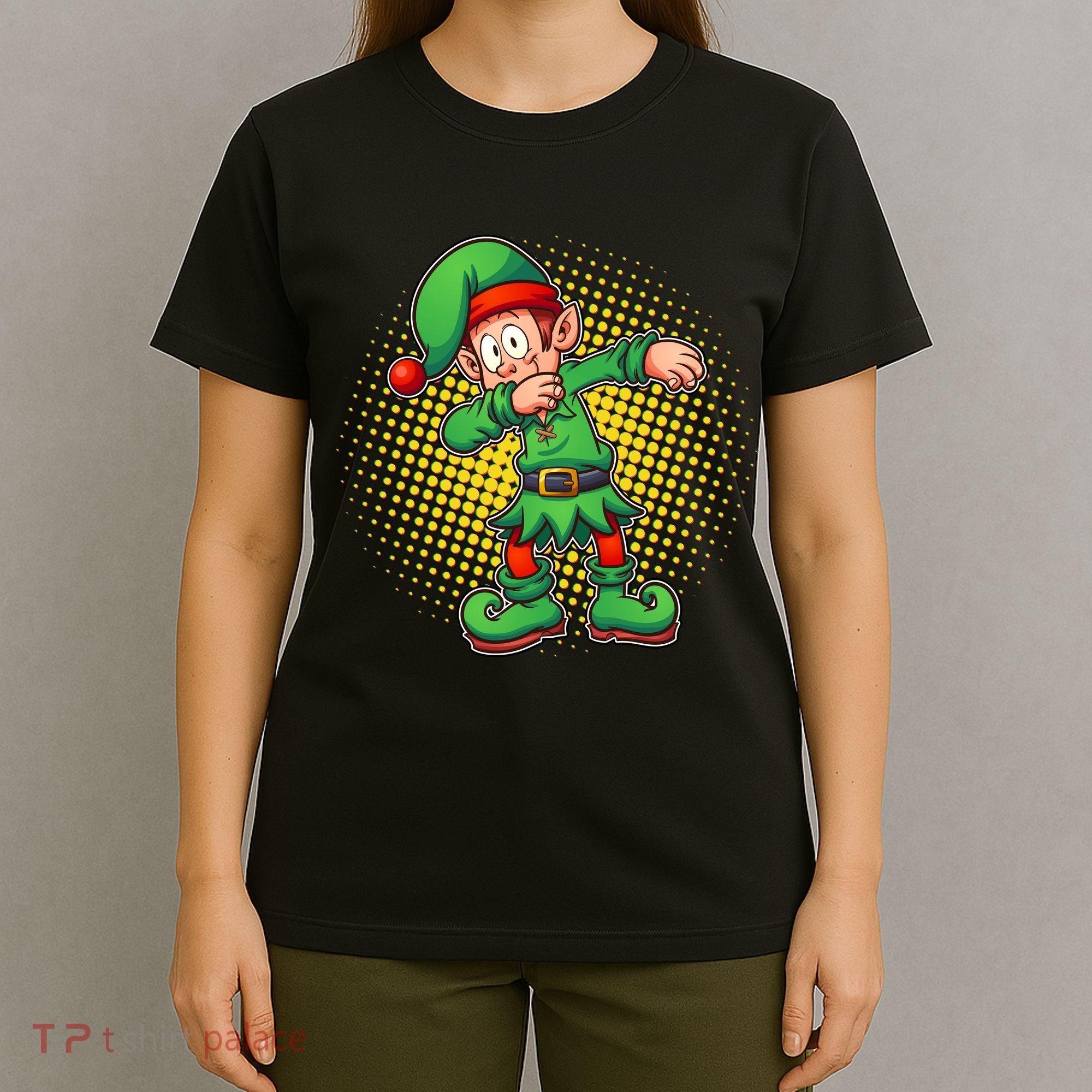 Christmas Dabbing Elf T-Shirt