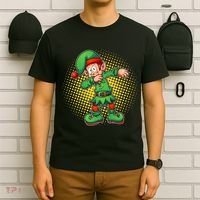 Christmas Dabbing Elf T-Shirt thumb 6