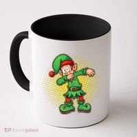 Christmas Dabbing Elf Coffee Mug thumb 0