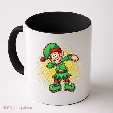 Christmas Dabbing Elf Coffee Mug