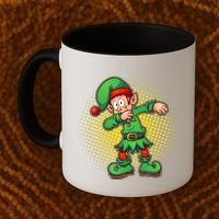 Christmas Dabbing Elf Coffee Mug thumb 2