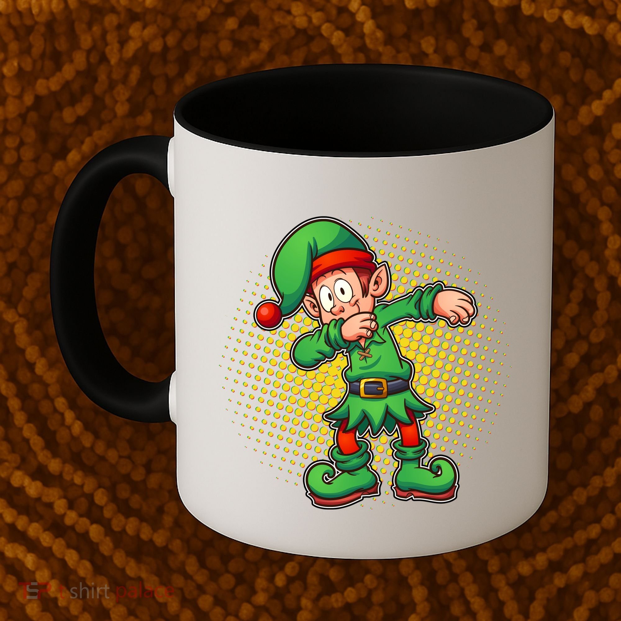 Christmas Dabbing Elf Coffee Mug