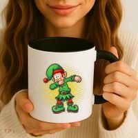 Christmas Dabbing Elf Coffee Mug thumb 3