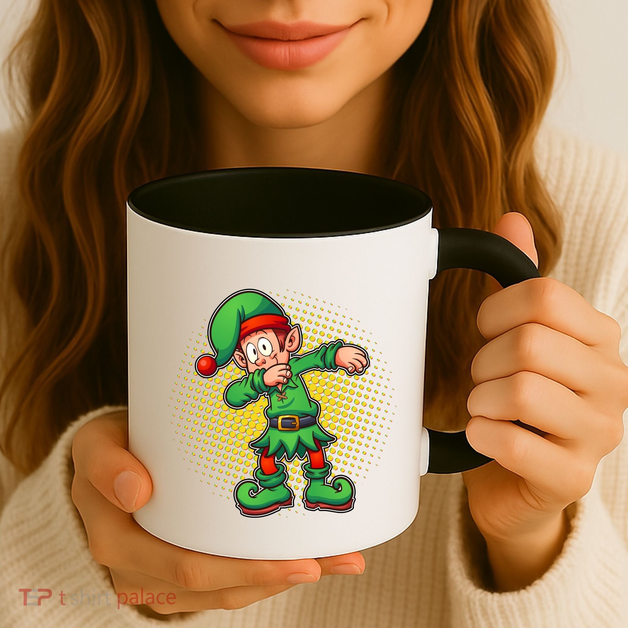 Christmas Dabbing Elf Coffee Mug