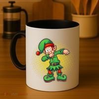 Christmas Dabbing Elf Coffee Mug thumb 4