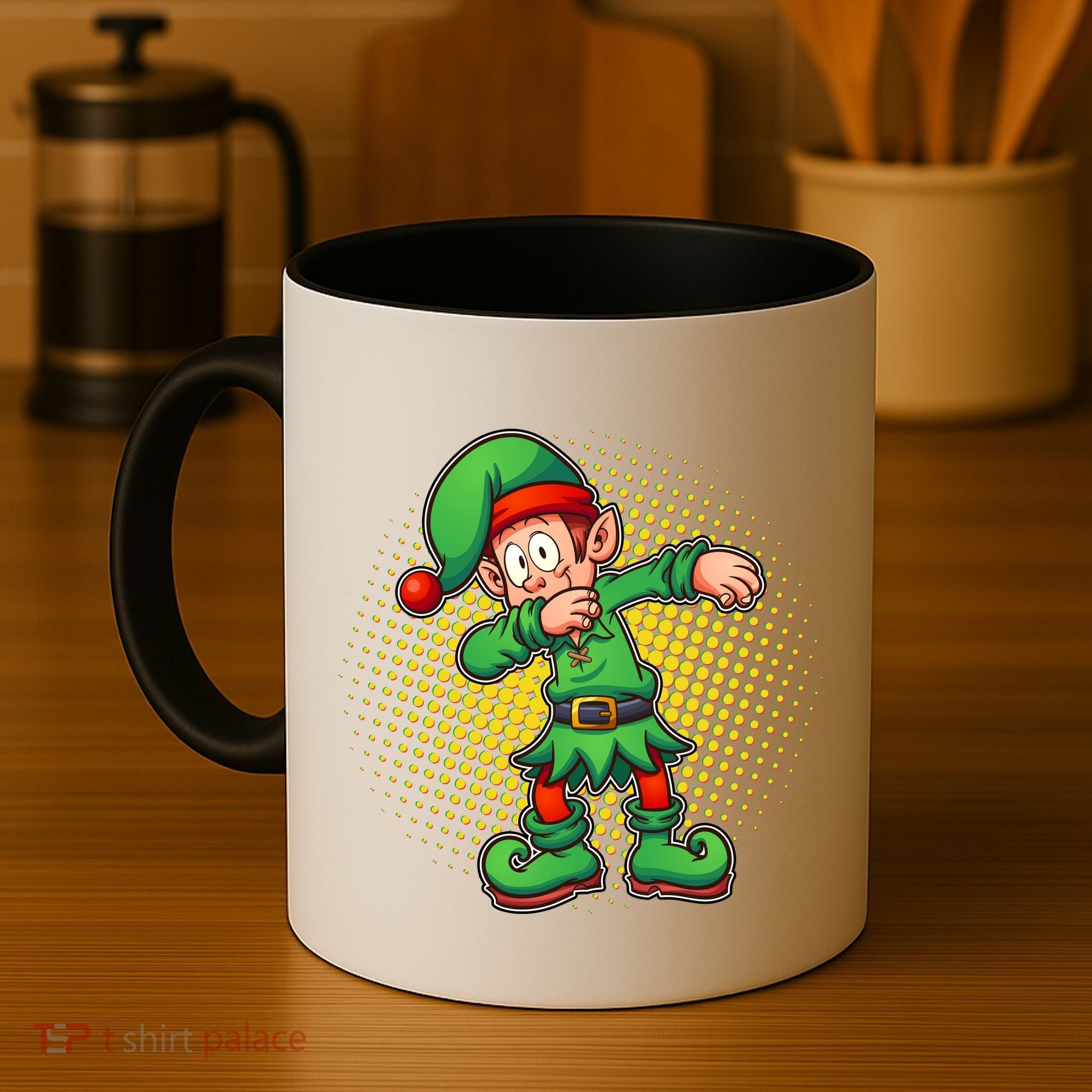 Christmas Dabbing Elf Coffee Mug