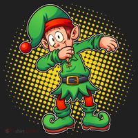 Christmas Dabbing Elf Beanie thumb 2