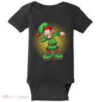 Christmas Dabbing Elf Baby Bodysuit thumb 0
