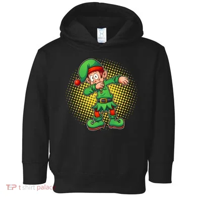 Christmas Dabbing Elf Toddler Hoodie