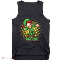 Christmas Dabbing Elf Tank Top thumb 0