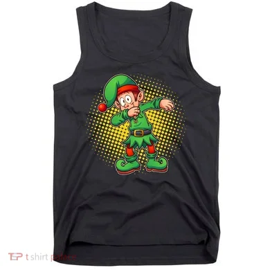 Christmas Dabbing Elf Tank Top