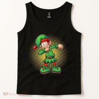 Christmas Dabbing Elf Tank Top thumb 2