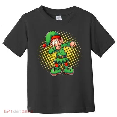 Christmas Dabbing Elf Toddler T-Shirt