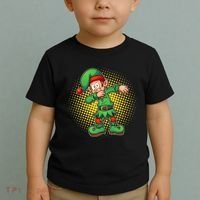 Christmas Dabbing Elf Toddler T-Shirt thumb 2