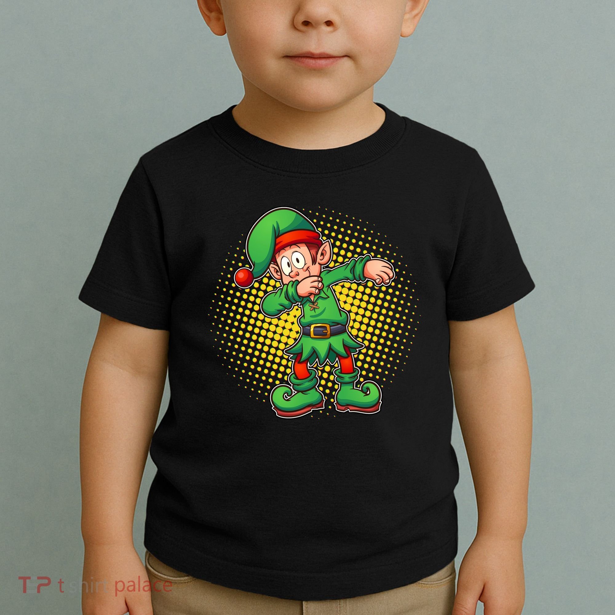 Christmas Dabbing Elf Toddler T-Shirt