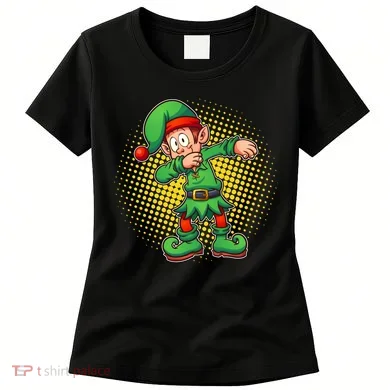 Christmas Dabbing Elf Women's T-Shirt