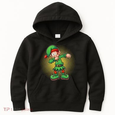 Christmas Dabbing Elf Kids Hoodie