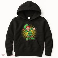 Christmas Dabbing Elf Kids Hoodie thumb 0