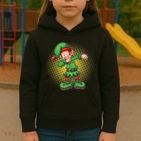 Christmas Dabbing Elf Kids Hoodie thumb 3