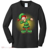 Christmas Dabbing Elf Kids Long Sleeve Shirt thumb 0