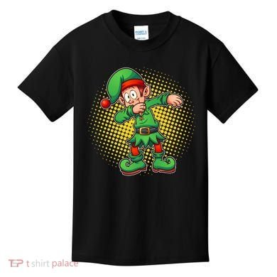 Christmas Dabbing Elf Kids T-Shirt
