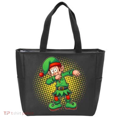 Christmas Dabbing Elf Tote Bag