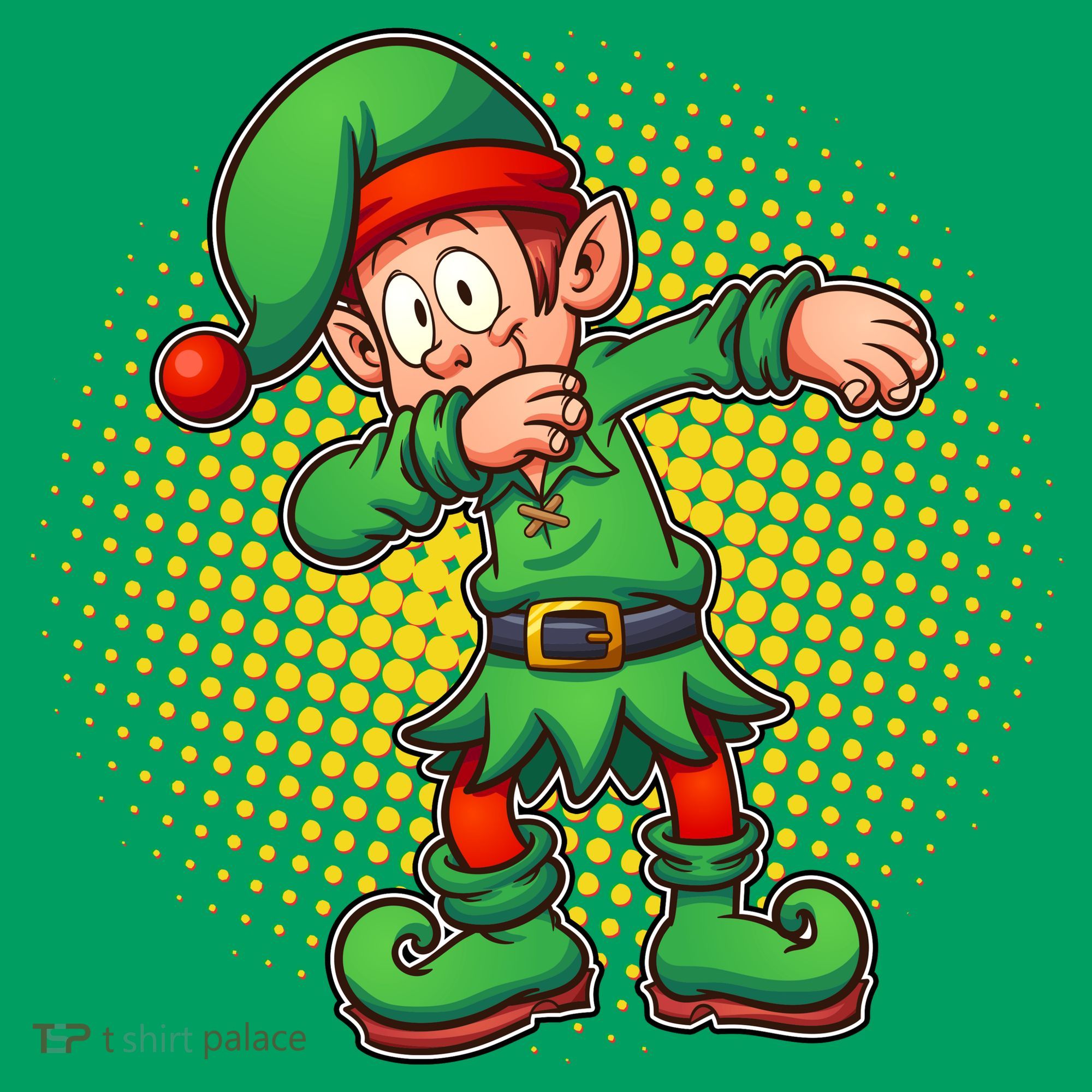 Christmas Dabbing Elf Tote Bag