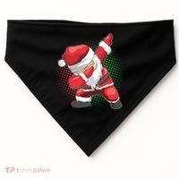 Christmas Dabbing Santa USA-Made Doggie Bandana thumb 0