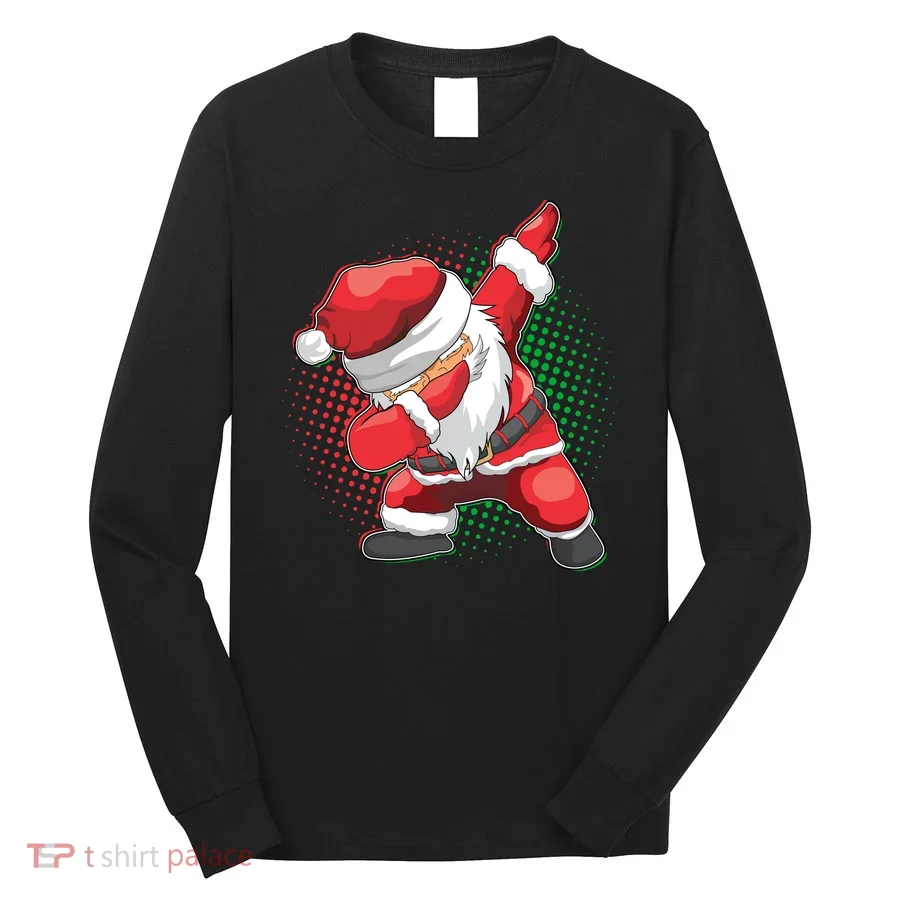Christmas Dabbing Santa Long Sleeve Shirt