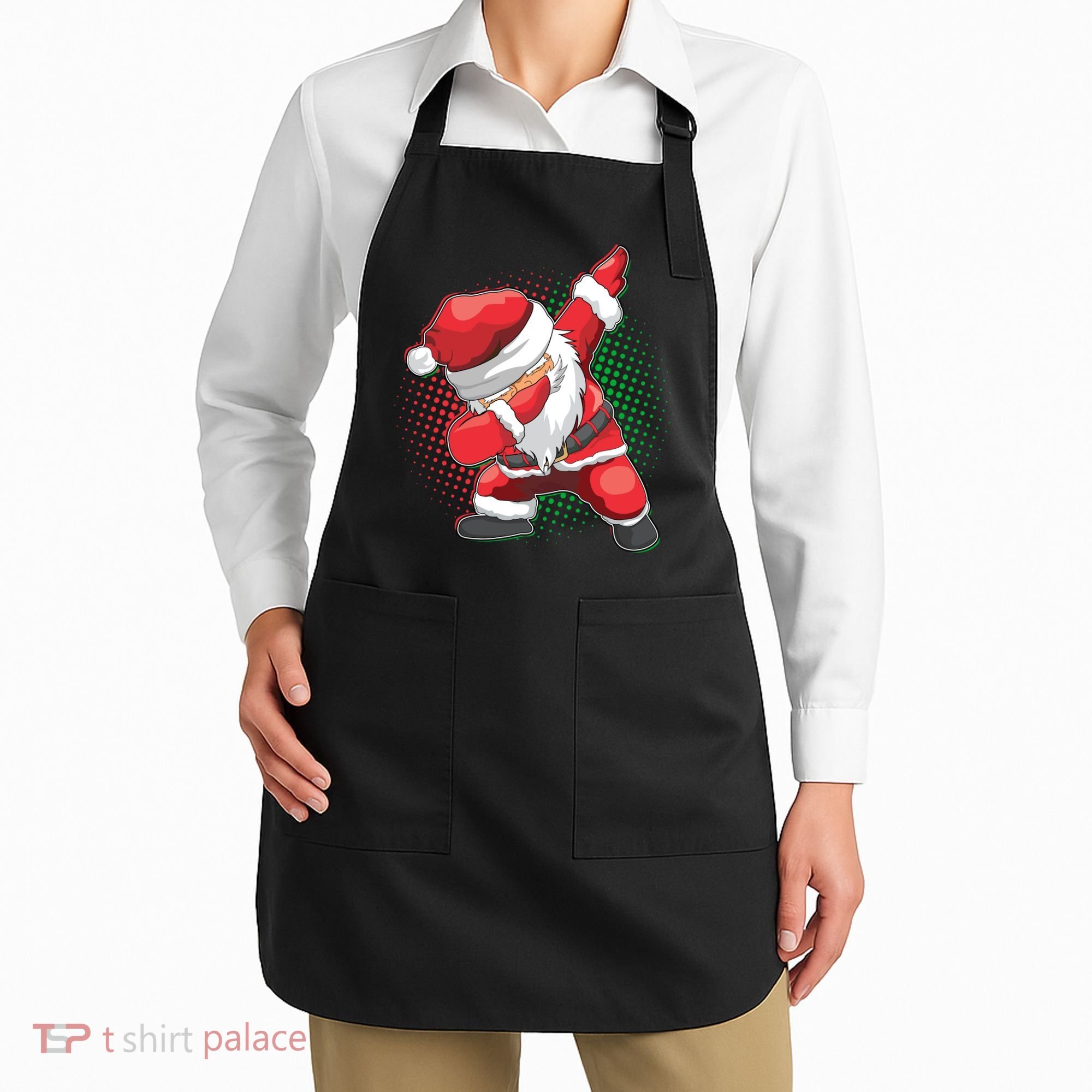 Christmas Dabbing Santa Apron