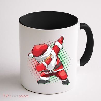 Christmas Dabbing Santa Coffee Mug back