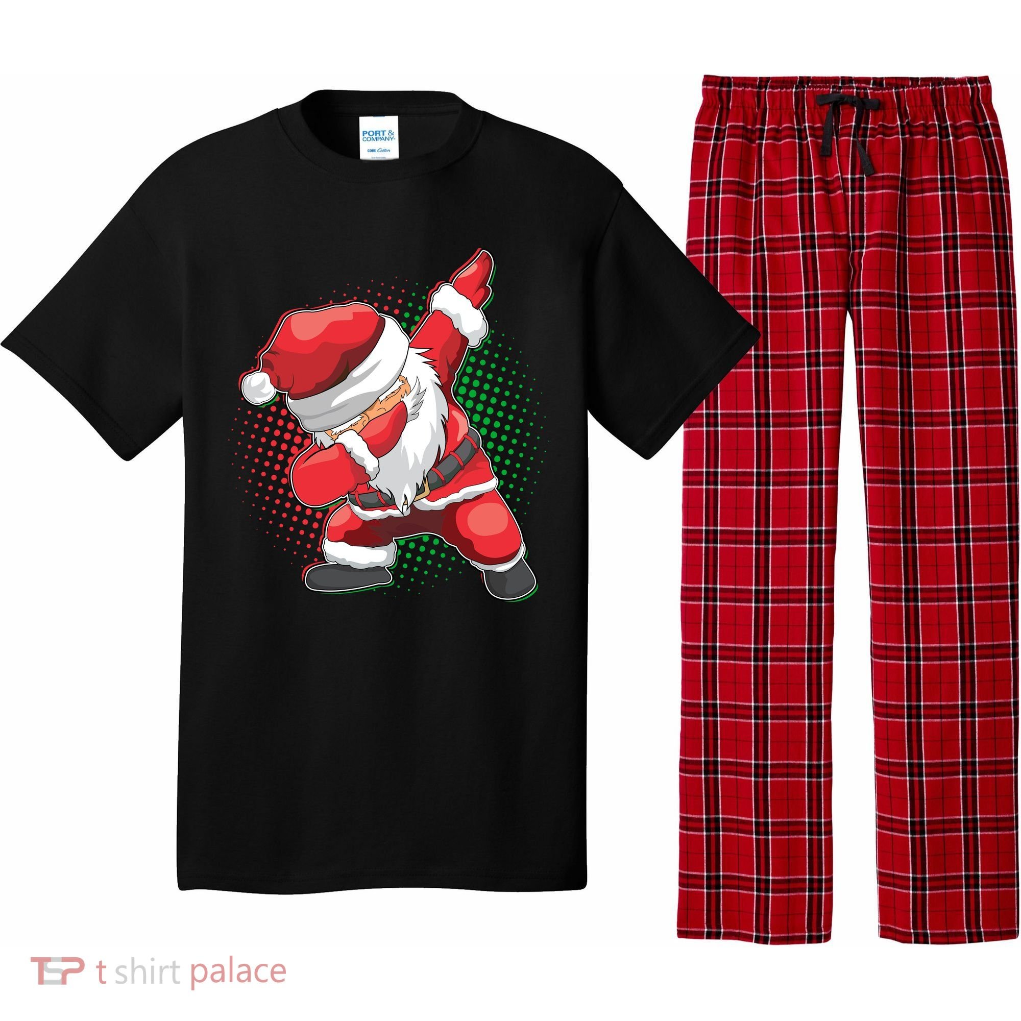 Christmas Dabbing Santa Pajama Set