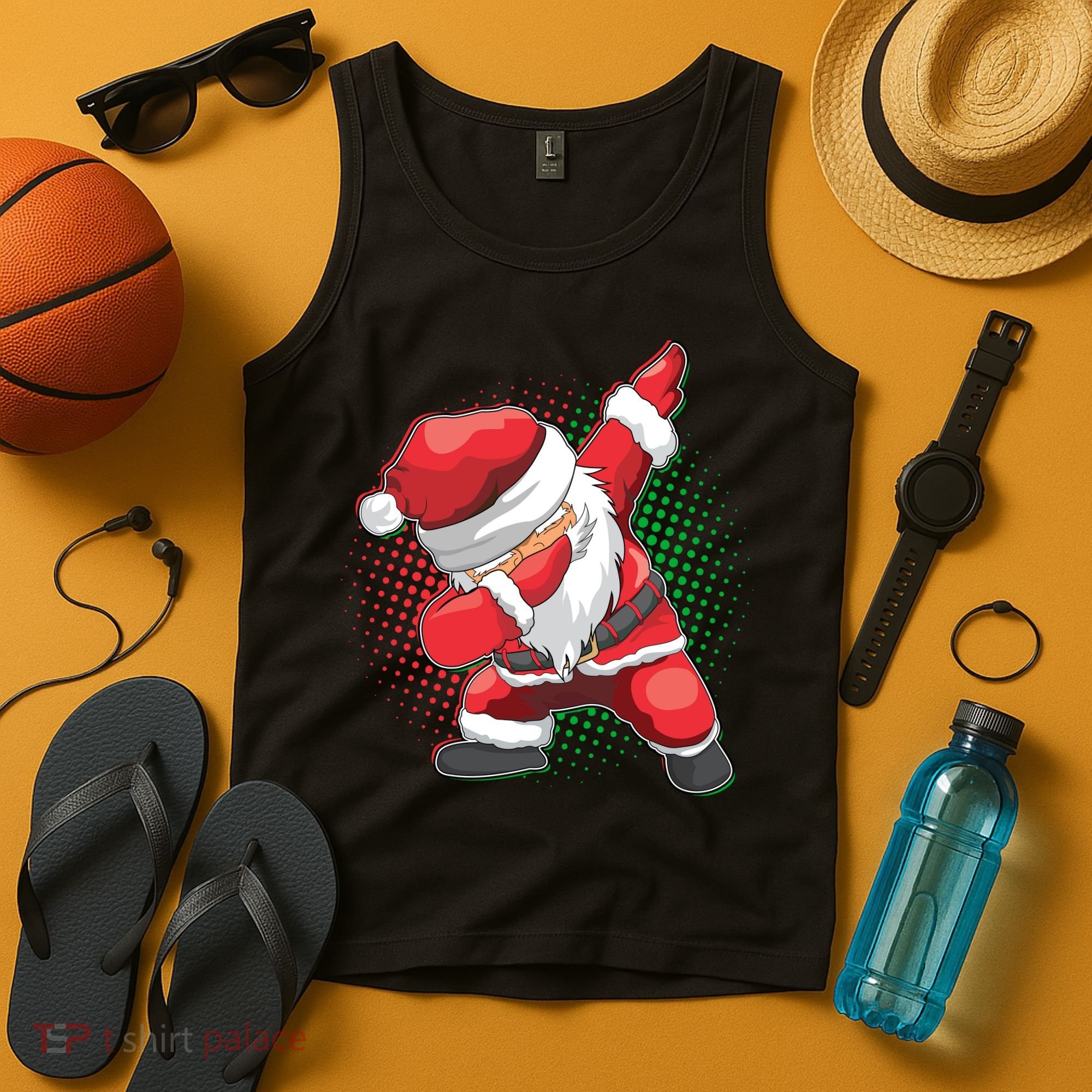 Christmas Dabbing Santa Tank Top