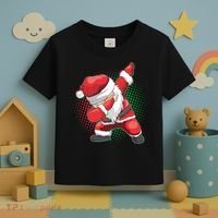 Christmas Dabbing Santa Toddler T-Shirt thumb 3