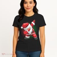 Christmas Dabbing Santa Women's T-Shirt thumb 4
