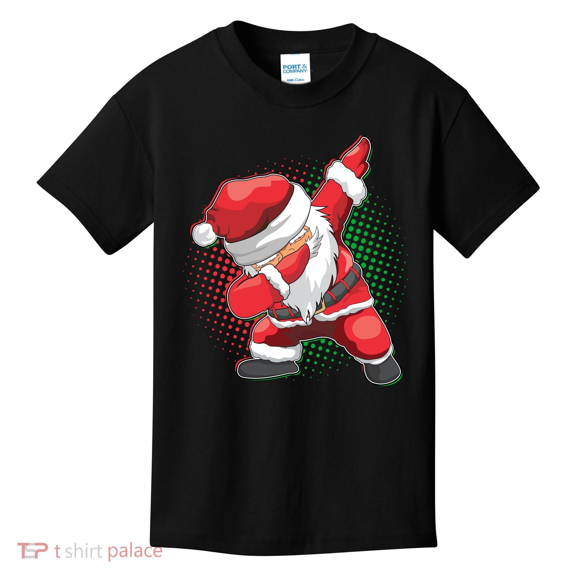 Christmas Dabbing Santa Kids T-Shirt