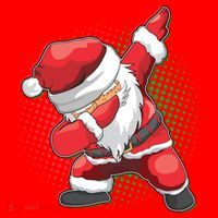 Christmas Dabbing Santa Santa Hat thumb 1