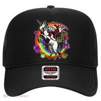 Christmas Dabbing Santa Riding Unicorn Hat thumb 0