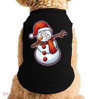 Christmas Dabbing Snowman Doggie Tank thumb 0
