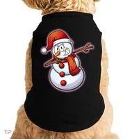 Christmas Dabbing Snowman Doggie Tank thumb 0