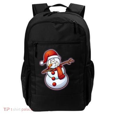 Christmas Dabbing Snowman Backpack