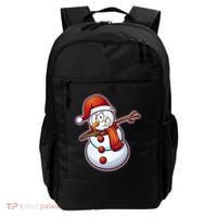 Christmas Dabbing Snowman Backpack thumb 0