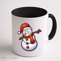 Christmas Dabbing Snowman Coffee Mug thumb 1