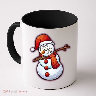Christmas Dabbing Snowman Coffee Mug